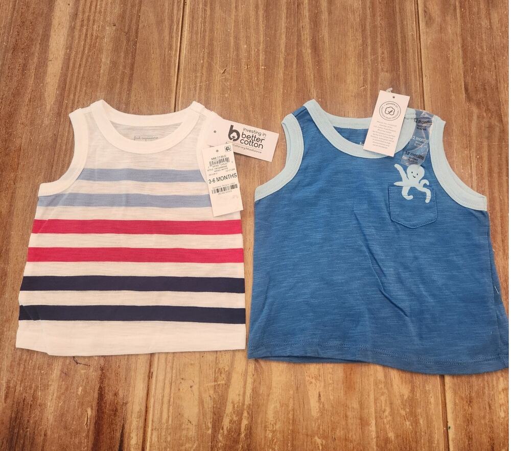 NWT Boy's First Impression's Tank Top Bundle 3/6m 12m